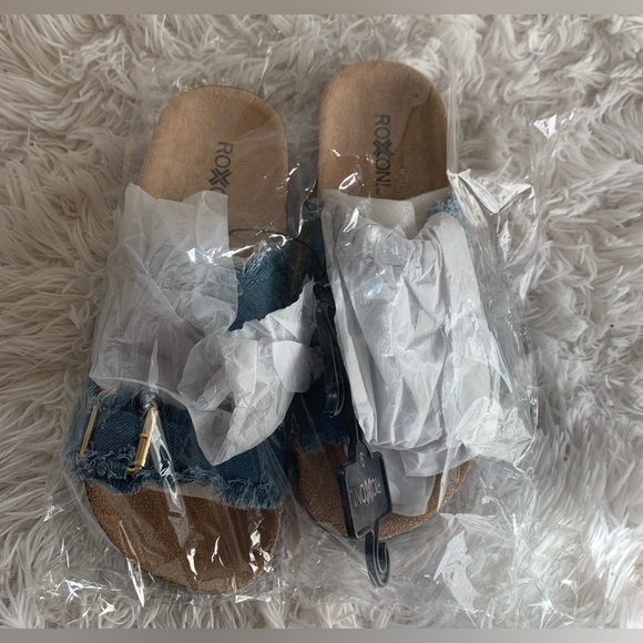 Women’s Blue Denim Sandals - Picture 4 of 5